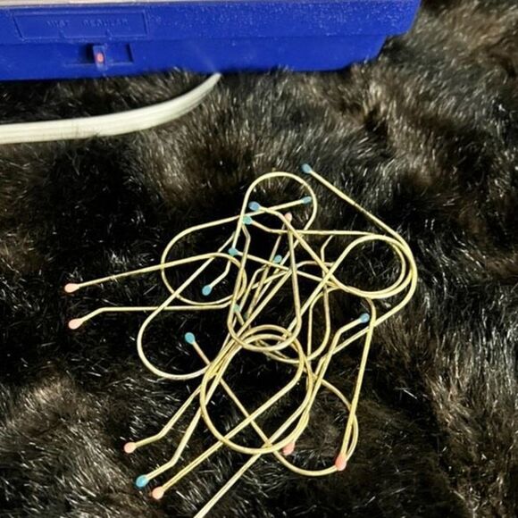 Clairol Aqua Curl Hairsetter Vintage Wax Core Velvet Flocked Rollers Vintage - Picture 3 of 3